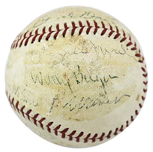 1935 Nl All Stars (22) Signed Onl Baseball Ott Medwick Hubbell Waner PSA #S02327 - 757 Sports Collectibles