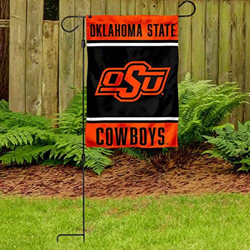 Oklahoma State Cowboys Garden Flag and Flag Stand Holder Flagpole Set - 757 Sports Collectibles