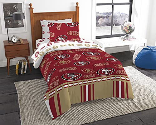 NORTHWEST NFL San Francisco 49ers Bed in a Bag Set, Twin, Rotary - 757 Sports Collectibles