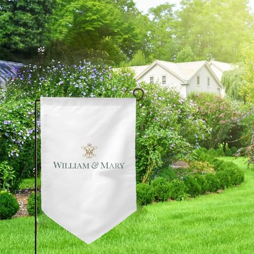 College Of William And Mary Logo Garden Flag - Double Sided Banners For Outdoor Indoor Home Garden Yard Decorations - 757 Sports Collectibles