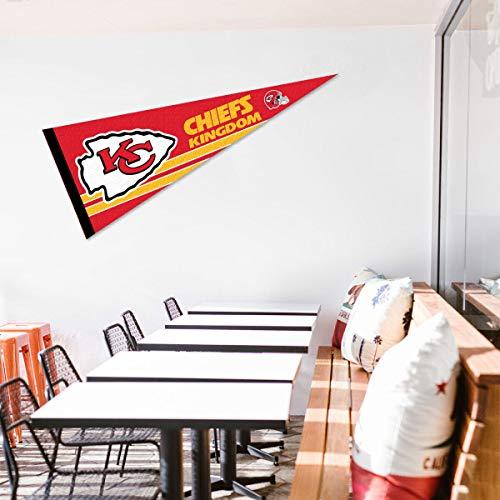WinCraft Kansas City Chiefs Chiefs Kingdom Pennant Banner Flag - 757 Sports Collectibles