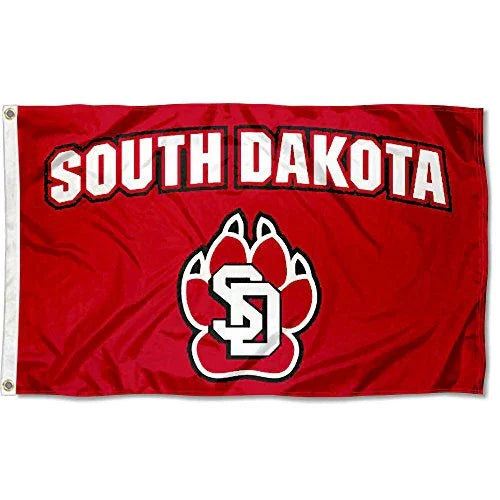 College Flags & Banners Co. South Dakota Coyotes 3x5 Flag - 757 Sports Collectibles