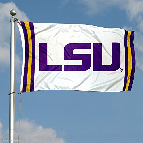College Flags & Banners Co. Louisiana State LSU Tigers Field Stripes Flag - 757 Sports Collectibles