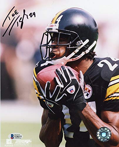 Ike Taylor Autographed Pittsburgh Steelers 8x10 Photo - BAS COA (Black Ink) - 757 Sports Collectibles