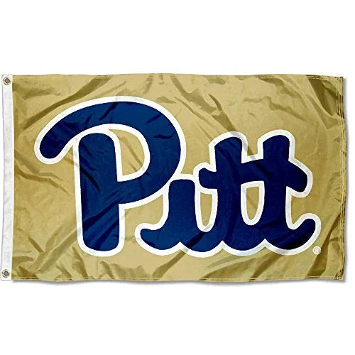 College Flags & Banners Co. Pittsburgh Panthers Gold Flag - 757 Sports Collectibles