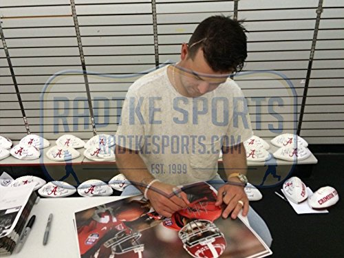 AJ McCarron Autographed/Signed Alabama Crimson Tide 16x20 NCAA Photo - Handoff - 757 Sports Collectibles