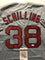 Autographed/Signed Curt Schilling Boston Grey Baseball Jersey JSA COA