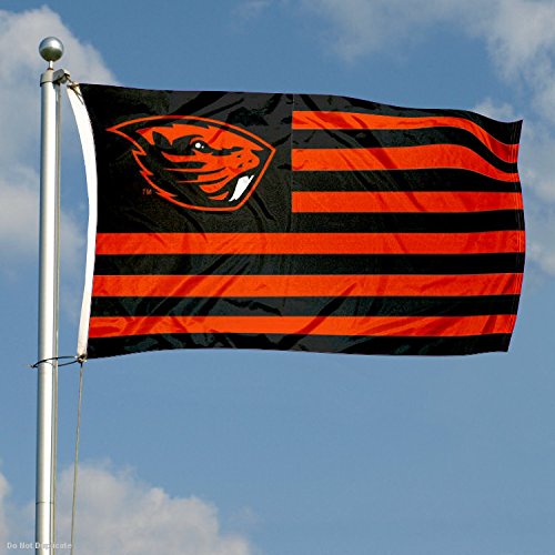 College Flags & Banners Co. Oregon State Beavers Stars and Stripes Nation Flag - 757 Sports Collectibles