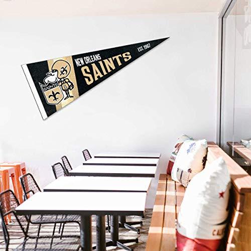 WinCraft New Orleans Saints Throwback Vintage Retro Pennant Flag - 757 Sports Collectibles
