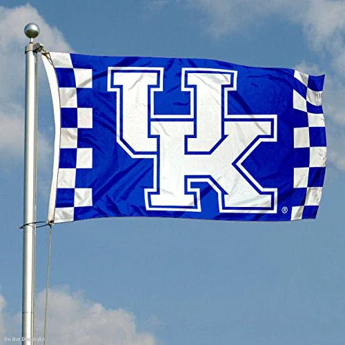 College Flags & Banners Co. Kentucky Wildcats Checkered Board Flag - 757 Sports Collectibles
