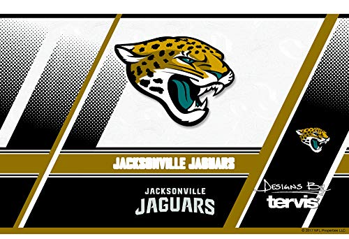 Tervis Triple Walled NFL Jacksonville Jaguars Insulated Tumbler Cup Keeps Drinks Cold & Hot, 20oz - Stainless Steel, Edge - 757 Sports Collectibles
