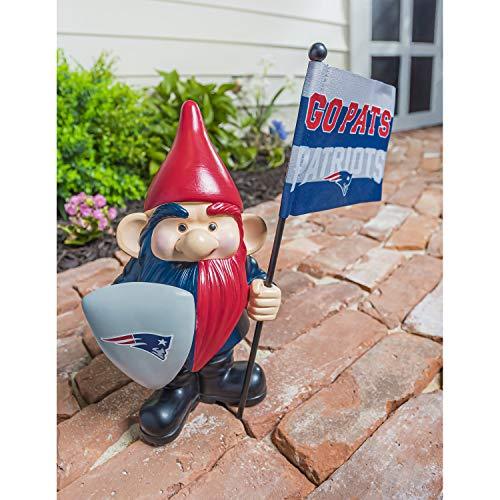 Team Sports America New England Patriots, Flag Holder Gnome - 757 Sports Collectibles