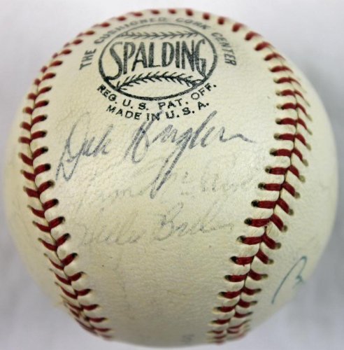 1968 Cardinals Team (18) Signed Onl Baseball Musial Schoendienst PSA/DNA #Q03120 - 757 Sports Collectibles
