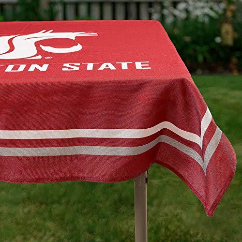College Flags & Banners Co. Washington State Cougars Logo Tablecloth or Table Overlay - 757 Sports Collectibles