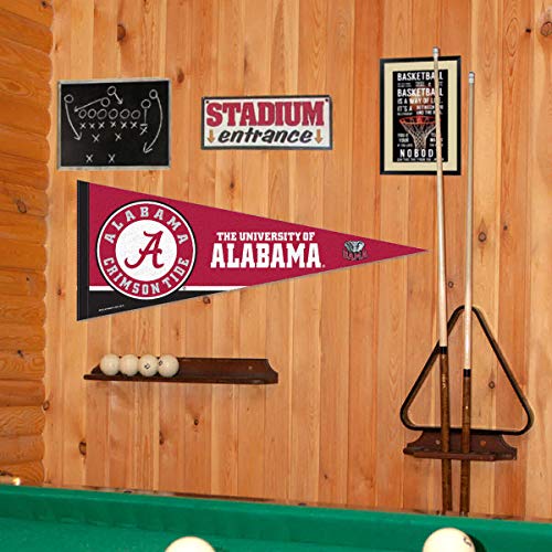 College Flags & Banners Co. Alabama Crimson Tide Pennant Full Size Felt - 757 Sports Collectibles