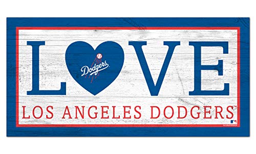 Fan Creations MLB Los Angeles Dodgers Unisex Los Angeles Dodgers Love Sign, Team Color, 6 x 12 - 757 Sports Collectibles