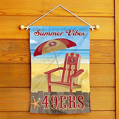 WinCraft San Francisco 49ers Summer Decorative Seasonal Garden Flag Double Sided Banner - 757 Sports Collectibles