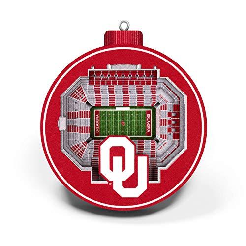 YouTheFan NCAA Oklahoma Sooners 3D StadiumView Ornament - Oklahoma Memorial Stadium - 757 Sports Collectibles