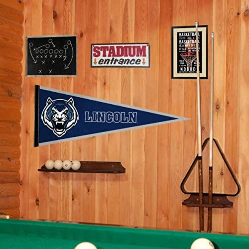 College Flags & Banners Co. Lincoln Blue Tigers Pennant - 757 Sports Collectibles