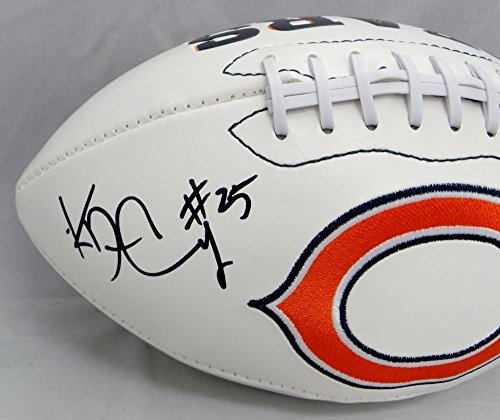 Ka'Deem Carey Autographed Chicago Bears Logo Football W/ Da Bears- JSA W Auth - 757 Sports Collectibles