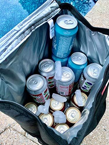 FOCO Cooler Backpack – Portable Soft Sided Ice Chest – Insulated Bag Holds 36 Cans (New Orleans Saints) - 757 Sports Collectibles