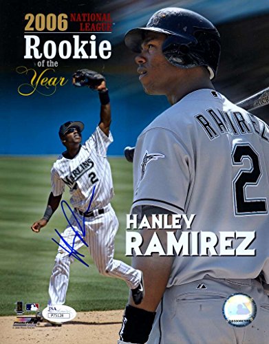 HANLEY RAMIREZ ROOKIE JSA COA SIGNED 8X10 PHOTO AUTHENTICATED AUTOGRAPH