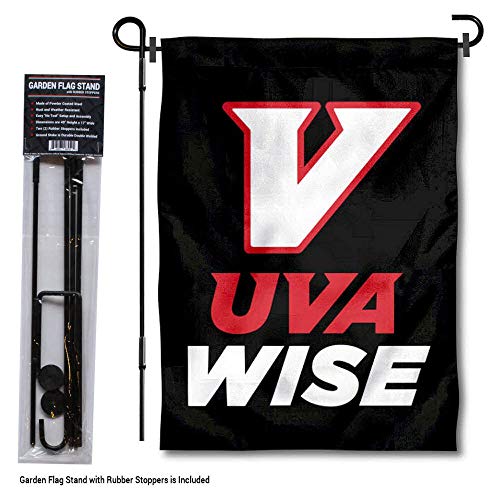 Virginias College at Wise Cavaliers Garden Flag with Pole Stand Holder - 757 Sports Collectibles