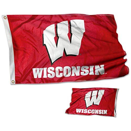 College Flags & Banners Co. Wisconsin Badgers Double Sided Flag - 757 Sports Collectibles