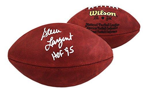 Steve Largent Autographed/Signed Seattle Seahawks Wilson Authentic NFL Football With "HOF 95" Inscription - 757 Sports Collectibles