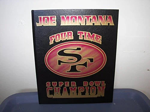 Joe Montana 49ers Signed Autograph Football 8x10 Photo Coffee Table Book AUTO