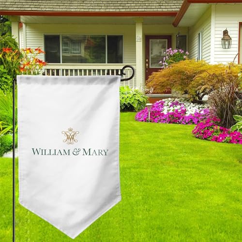 College Of William And Mary Logo Garden Flag - Double Sided Banners For Outdoor Indoor Home Garden Yard Decorations - 757 Sports Collectibles