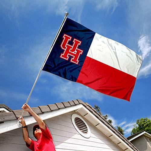 College Flags & Banners Co. Houston Cougars State of Texas Flag - 757 Sports Collectibles