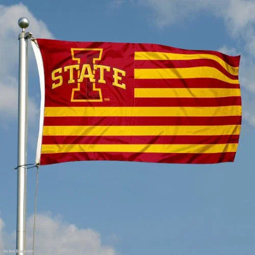 Iowa State Cyclones Stars and Stripes Nation Flag - 757 Sports Collectibles