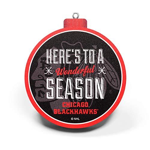 NHL Chicago Blackhawks 3D Logo Series Ornament - 757 Sports Collectibles