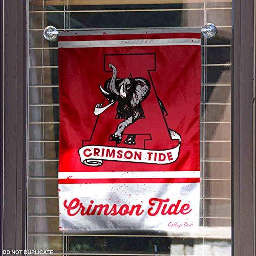 WinCraft Alabama Crimson Tide Vintage Retro Throwback Garden Flag - 757 Sports Collectibles