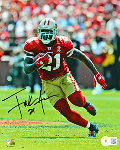 Frank Gore Signed San Francisco 49ers Red Running 8x10 Photo-Beckett W Hologram Black - 757 Sports Collectibles