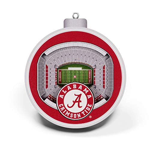 YouTheFan NCAA Alabama Crimson Tide 3D StadiumView Ornament - Bryant - Denny Stadium - 757 Sports Collectibles