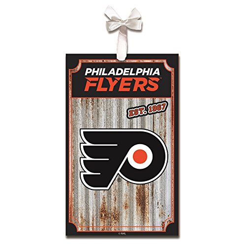 Team Sports America Philadelphia Flyers Corrugated Metal Ornament - 757 Sports Collectibles