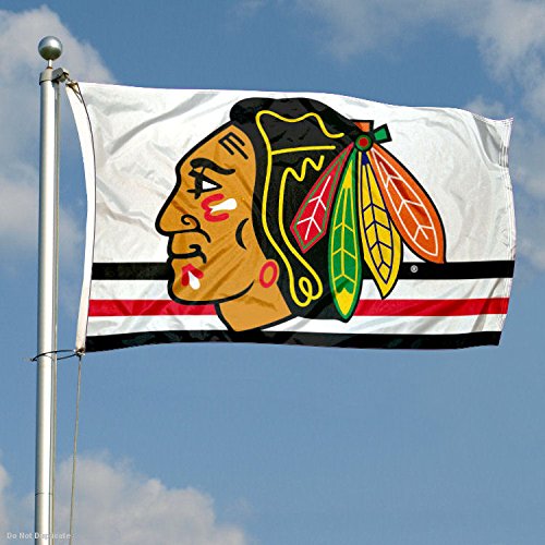 WinCraft Chicago Blackhawks White Flag - 757 Sports Collectibles