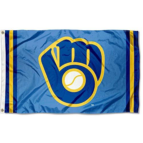 WinCraft Milwaukee Brewers Retro Glove Logo Flag and Banner - 757 Sports Collectibles