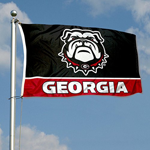 College Flags & Banners Co. Georgia Bulldogs Dawg Double Sided Flag - 757 Sports Collectibles