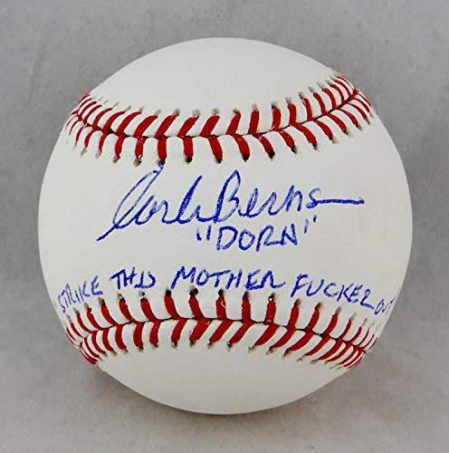 Corbin Bernsen Autographed Rawlings OML Baseball"Dorn" & STMFO - JSA W Auth