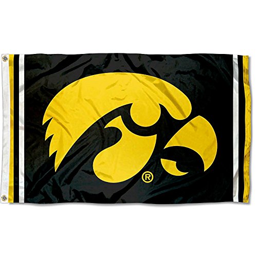 College Flags & Banners Co. Iowa Hawkeyes Field Stripes Flag - 757 Sports Collectibles