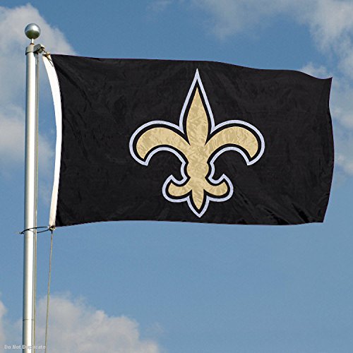 WinCraft New Orleans Saints Embroidered Nylon Flag - 757 Sports Collectibles