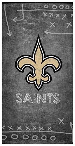 Fan Creations NFL New Orleans Saints Unisex New Orleans Saints Chalk Playbook Sign, Team Color, 6 x 12 - 757 Sports Collectibles
