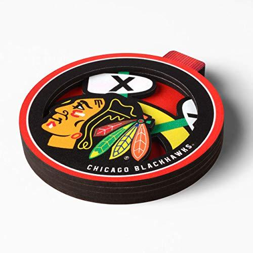 NHL Chicago Blackhawks 3D Logo Series Ornament - 757 Sports Collectibles