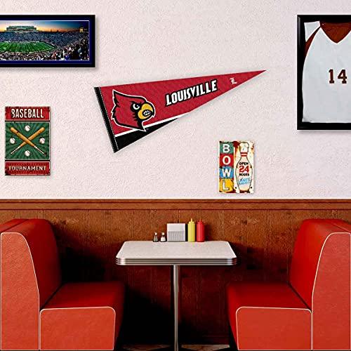 College Flags & Banners Co. Louisville Cardinals Pennant Full Size Felt - 757 Sports Collectibles