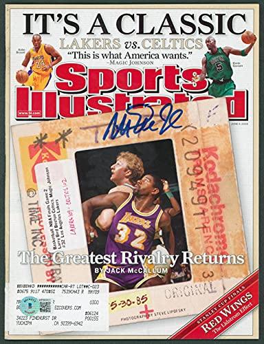Lakers Magic Johnson Signed June 2008 Sports Illustrated Magazine BAS Witnessed - 757 Sports Collectibles