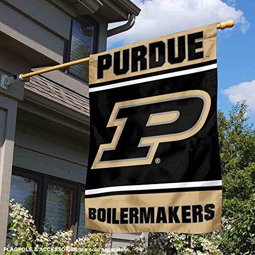 College Flags & Banners Co. Purdue Boilermakers Two Sided and Double Sided House Flag - 757 Sports Collectibles