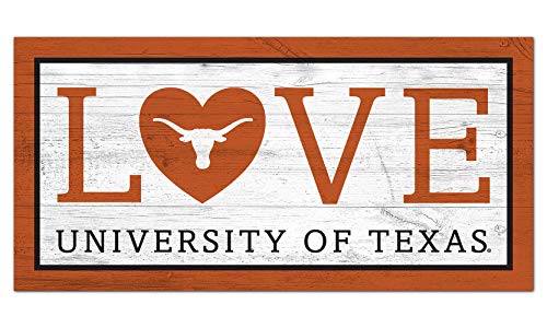 Fan Creations NCAA Texas Longhorns Unisex University of Texas Love Sign, Team Color, 6 x 12 - 757 Sports Collectibles